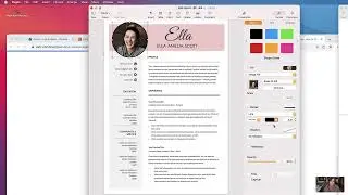 How to edit a resume template in Mac Pages