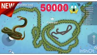 Snake.io New World record break 2025 High score Gameplay