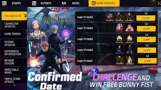 Jujutsu Kaisen Free Bundle😍Upcoming Events in Free Fire| Free Fire Gaming Video | Kerala Ff | New 