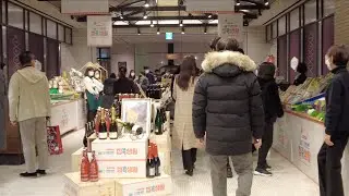 【4K】Прогулка по Сеулу-Универмаг Myeongdong Продовольственный рынок B1 (январь 2021 г.) (SE.3)