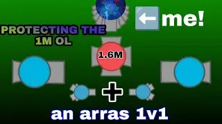I PROTECTED A 1M OVER LORD in Diep.io Mobile - lord waffle