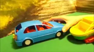 Игрушечная машинка авто купе с прицепом Wader 39002