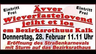 Weiberfastnacht im Bezirksrathaus Köln-Kalk