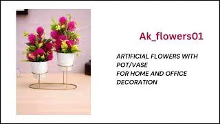 Ak_flowers01 Artificial Bonsai Premium Home Decor flowers 🌿#Flowers 2026 #officedecor #diy #crafts 
