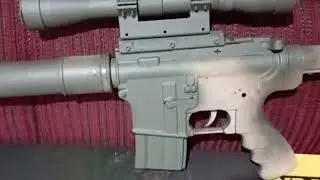 A m4 mais barata de todas. Transformando uma M4CQB spring da Rossi/Vigor  na Sniper mais barata.