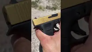 Shooting Golden Glock 43x First Person Pov / Apollo Customs 🔥😮&zwj;💨