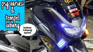 PASANG VARIASI DAN STIKER CARBON DI NMAX 155
