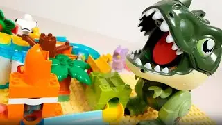 Wave Slope Marble Run 🌊⚙️ | Animal-Themed LEGO DUPLO Educational Toys 🧩👶