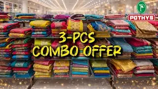 🛍️|Padi pothys 3 pcs combo offer || chudidhar material ￼👌🏻