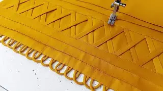 Fabric Patti और Dori Loops के साथ बनाएं Palazzo Pant का Stylish डिज़ाइन | Palazzo Design with Dori