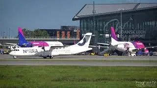 NoRRA | ATR 72 landing & take off | Gdansk Airport , Poland