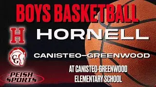 (9-4)Hornell Red Raiders at (10-2)Canisteo-Greenwood Chargers Boy's Varsity Basketball