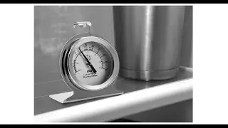Camco Durable Steel Refrigerator-Freezer Thermometer - Monitors the Internal Temperature