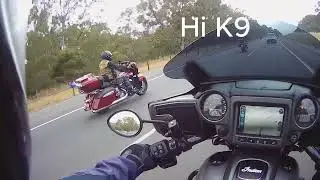 Seeing Chooka off to Vic Tri Service Military Motorcycle Club