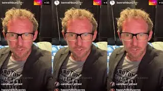 Ben Rathbun Full Instagram Live - June 4 - 2022 (Eating oranges on a sofa bed)