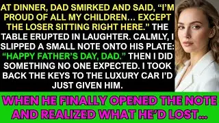 At Dinner, Dad Said He Was Proud of All His Children—Then Singled Me Out as the Loser