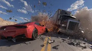 Realistic High-Speed Car Crashes in BeamNG.drive #23 | Ultra Detailed Crash Compilation