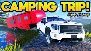 КЕМПИНГ с ПРИЦЕПОМ в Roblox American Plains Mudding!