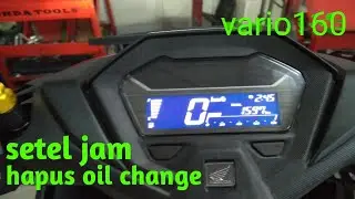 cara setel jam dan oil change vario 160