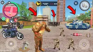 Rope Hero Vice Town - (Stone Giant with Sword Destroy Zombies Wooden Box) Zombies Wave on  Stadium