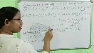 Topology Lecture 63 (Example of continuity and open mapping)