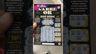 &euro;10.00 CARR&Eacute; OR #gains #win #fdj #illiko #grattage #carreor #abonnetoi #shorts