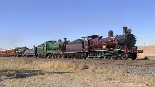 Steam locomotives 3265+3526 Maitland to Werris Creek 11/08/23