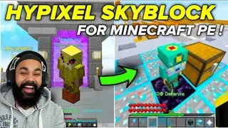 HOW TO PLAY HYPIXEL SKYBLOCK IN MINECRAFT PE FOR ANDROID Project Ares is Back server with Minions