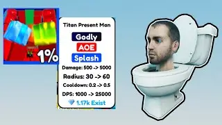 i got the FIRST GODLY TITAN PRESENT MAN (Toilet Tower Defense)