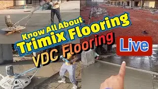 👷&zwj;♂️Trimix Flooring Complete Procedure, 😱 VDC Flooring 😱 Concrete Flooring Complete Information