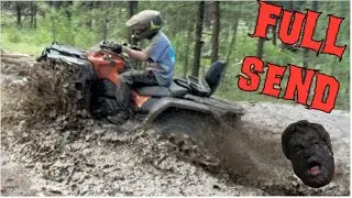 Mud Trail Riding in Happy Jack, Outlander 850 & Brute Force 300!