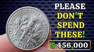 The Most VALUABLE ROOSEVELT DIMES To Look For In Circulation! DON'T SPEND THESE!