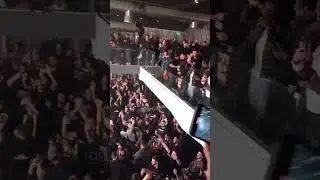 APOEL fans having a party at a nightclub in Cyprus