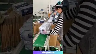 These Packing Pros are NEXT LEVEL FAST! #packaging #factory #speed #satisfying