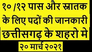 cg jobs // cg jobs 2021 // cg job news // chattisgarh job vacancy 2021