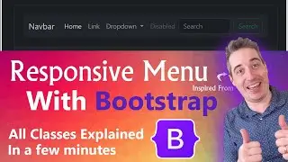 Bootstrap 5 Responsive Mobile Menu in a few moments - HTML CSS Bootstrap