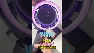 Jisulife Bladeless Portable Table Desk Fan TablePro3 Table Pro 3 Oscillating Fan with 100 Speed