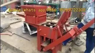 QMR2-40 manual lego brick machine, small clay interlocking block making machine