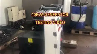 Water cooled diesel generator 40KVA testing before shipment 