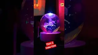 Unicorn 3D Crystal Ball Lamp 🦄  | Night Light Review | #shorts #crystallamp #lamp
