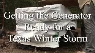 Prepping the electric generator before winter storms come to Texas. I don't want to repeat last year