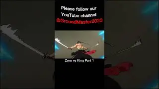 Zoro vs King Part 1 One piece episode 1052 #anime #onepiece #animation #shortvideo