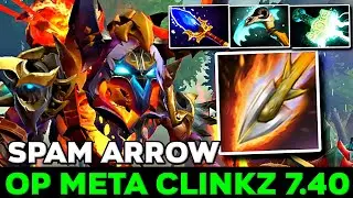 Op Meta Clinkz 7.40 Full Physical Build IN TURBO How to Play Immortal Player Spam Arrow - Dota 2