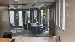 Privacy Smart Film applied in conference room