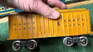 Ранние локомотивы и грузовые вагоны Lionel стандартной колеи 33 112 113 114 116 117 С Днем благод...