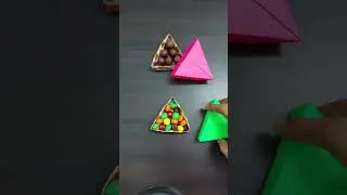 EASY ORIGAMI TRIANGULAR BOX #subscribe #easyorigami #diy
