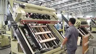 SF9025 Stringer Wood Pallet Nailing Machine #machine #woodworking #woodpalletmachine #saifan #hicas