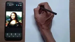 Monalisa drawing part 1 || how to draw Monalisa || Monalisa sketch