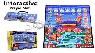 InteractiveTalking Prayer Mat Educational Rug Salah Muslim Kids Gift Islam Electronic Wors