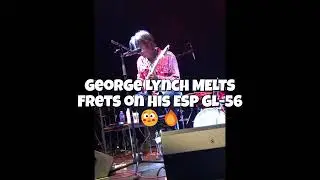 George Lynch MELTS Frets on His ESP GL-56 😳🔥#georgelynch